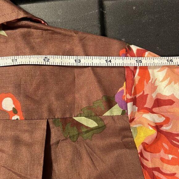 Soft Surroundings brown floral pull over tunic PS - Picture 13 of 13